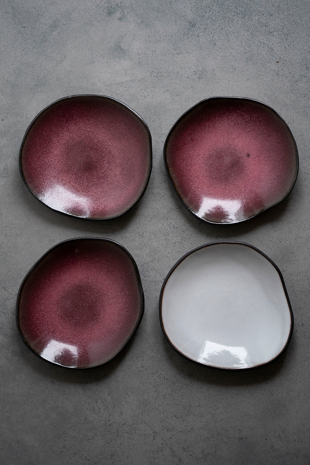 Side plate 13 cm Dark Pink