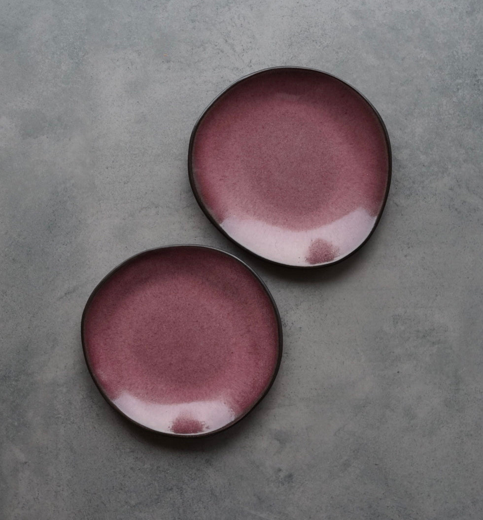 Breakfast plate 23 cm Dark Pink