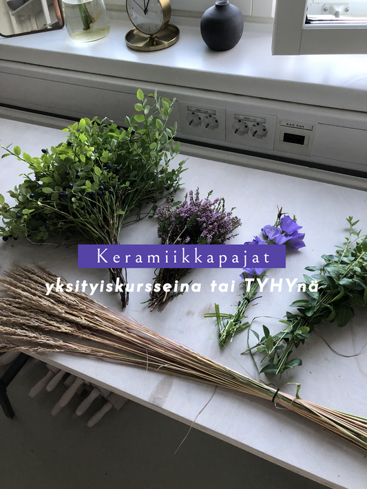Keramiikkapajat yrityksille ja yksityiskursseina
